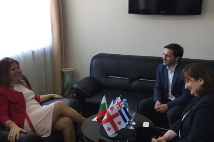 Посланик Иванова се срещна с министъра на образованието, културата и спорта на автономна република Аджара